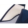 Chinela con tira de velcro ajustable en lona de algodón y piso de goma esponjosa
