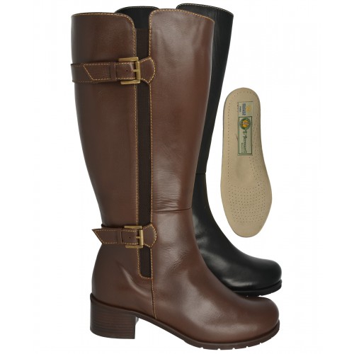 Bota hebillas ancho especial pie y pierna 47cm 8561075