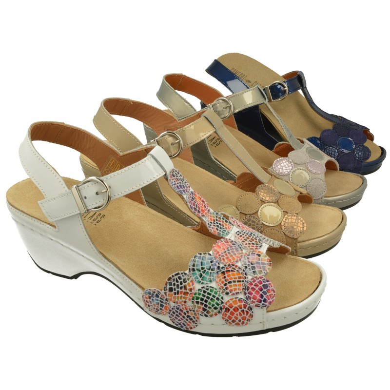 Sandalias; caladas; cuero; confortable; horma ancha; comodos; pies anchos;  pies sanos; – Zapatos Comodos