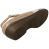 Sandalia de Alviflex con pala eslásticos en piel grabada combinada con piso de amortiguación especial plantillas
